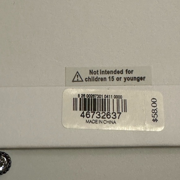 NWT Express Draped Fringe Chain Necklace in black - Picture 7 of 10